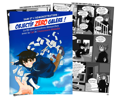La Caf et la Cnam éditent une BD pour sensibiliser les jeunes aux démarches administratives