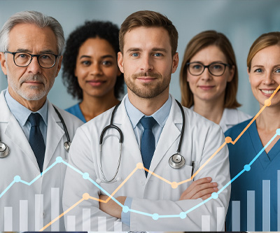 Légère hausse des effectifs de professionnels de santé en 2024