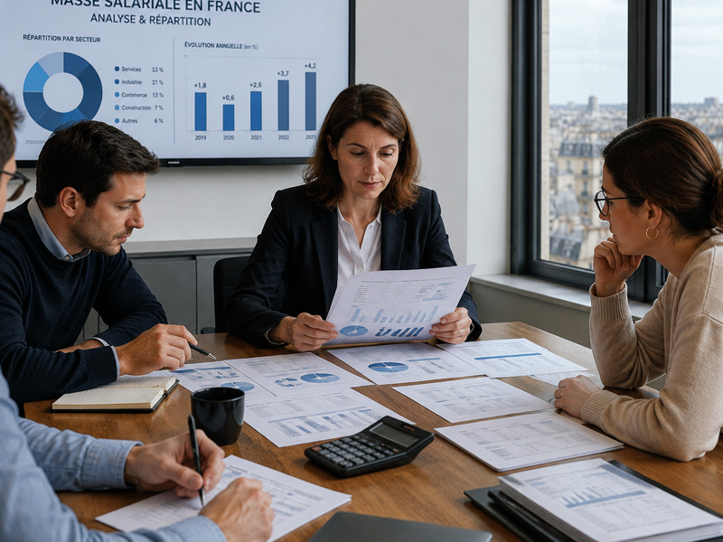 La masse salariale ne progresse plus que de 1,4% sur un an